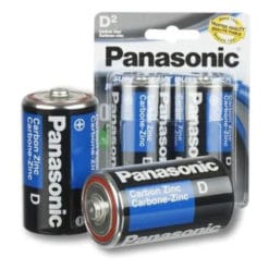 D-2 Panasonic Heavy Duty Batteries