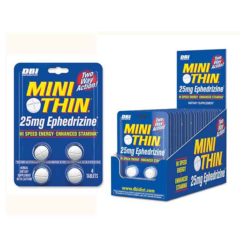 Mini Thin Two-Way 25mg Ephedrizine 4ct Cards
