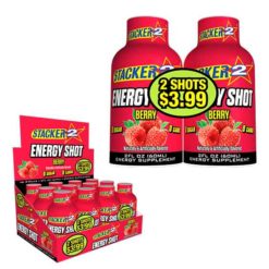 Berry Stacker2 Energy Shots 2 for 3.99 Display