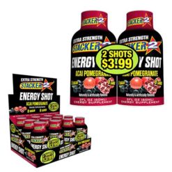 Acai Pomegranate Stacker2 Extra Strength Energy Shots 2 for 3.99 Display