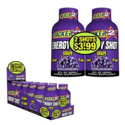 Grape Stacker2 Energy Shots 2 for 3.99 2x6 Display