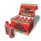 Tweaker Watermelon Energy Shots in display box with 2 bottles in front.