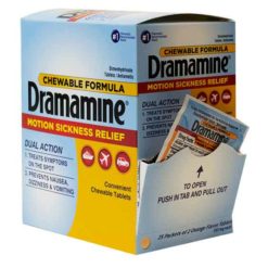Dramamine 2-pack 25ct Dispenser Box - Image 1