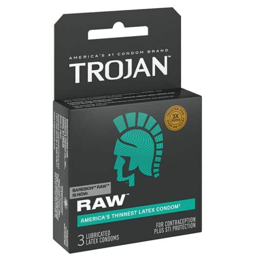 Trojan Bareskin RAW 3ct Condoms
