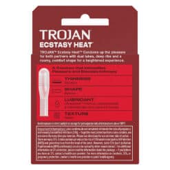 Trojan Double Ecstasy 3ct Condoms