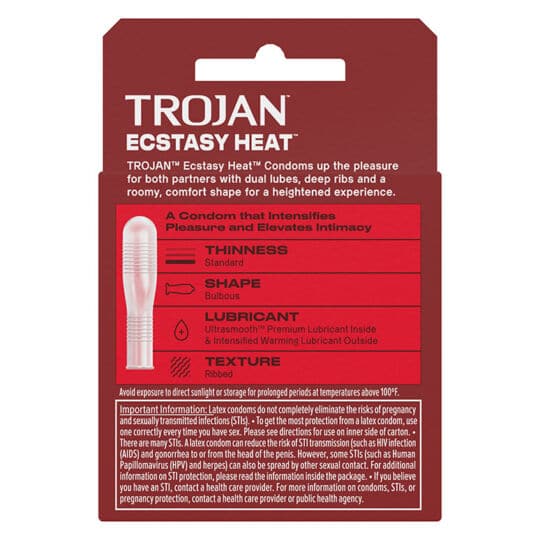 Trojan Double Ecstasy 3ct Condoms
