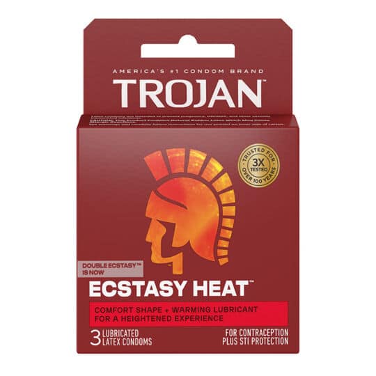 Trojan Double Ecstasy 3ct Condoms