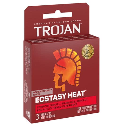 Trojan Double Ecstasy 3ct Condoms