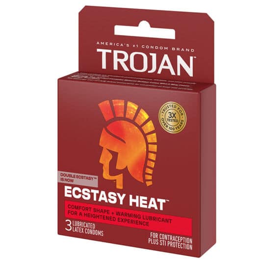 Trojan Double Ecstasy 3ct Condoms
