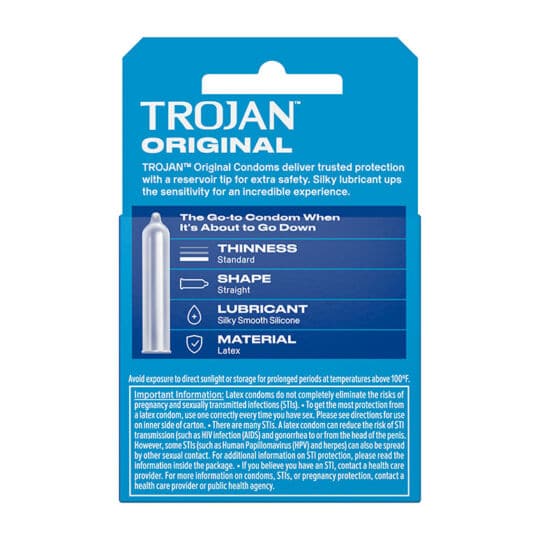 Trojan Original Lubricated 3ct Condoms