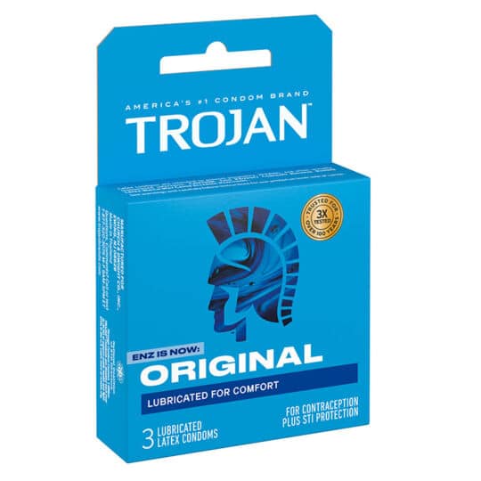 Trojan Original Lubricated 3ct Condoms