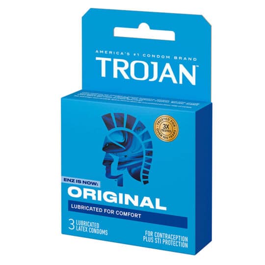 Trojan Original Lubricated 3ct Condoms