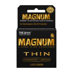 Trojan Magnum Thin Lube 3ct Condoms