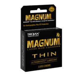 Trojan Magnum Thin Lube 3ct Condoms