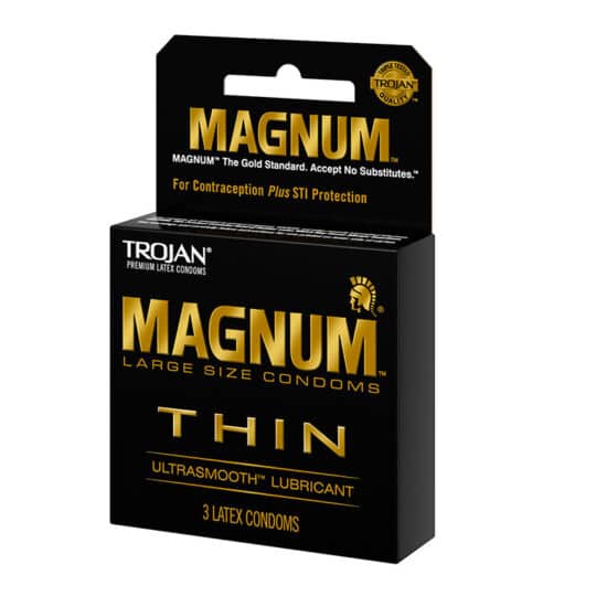 Trojan Magnum Thin Lube 3ct Condoms