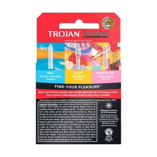 Trojan Nirvana 3ct Condoms