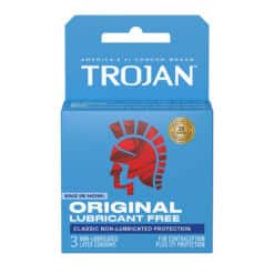 Trojan Non-Lubricated 3ct Condoms
