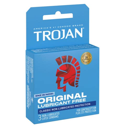 Trojan Non-Lubricated 3ct Condoms