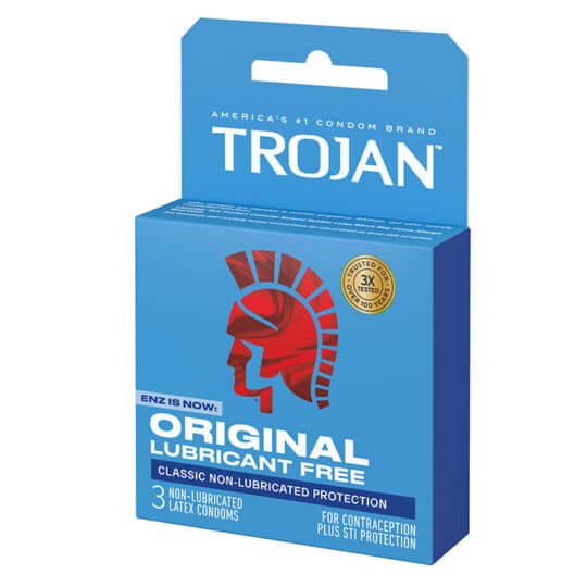 Trojan Non-Lubricated 3ct Condoms
