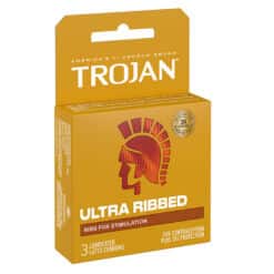 Trojan Ultra Ribbed 3ct Condoms