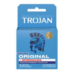 Trojan Spermicide Original 3ct Condoms