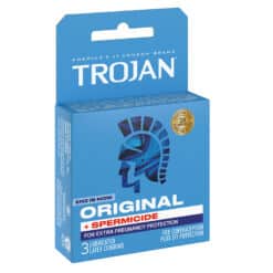 Trojan Spermicide Original 3ct Condoms