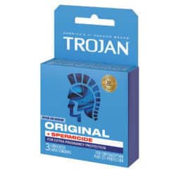 Trojan Spermicide Original 3ct Condoms