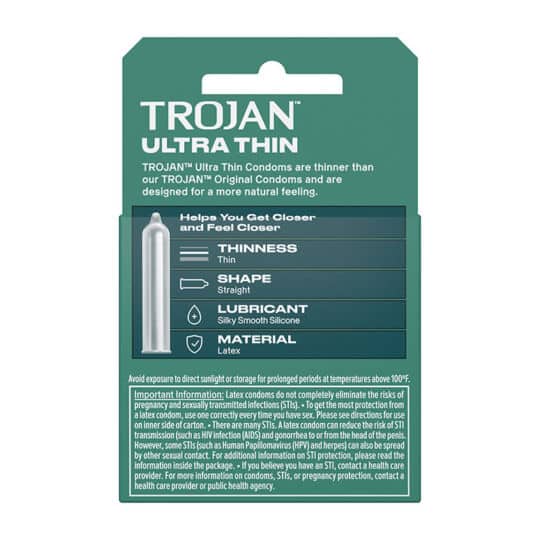 Trojan Ultra Thin 3ct Condoms