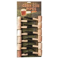 Corn Cob Smoking Pipe on Board Display - Image 1