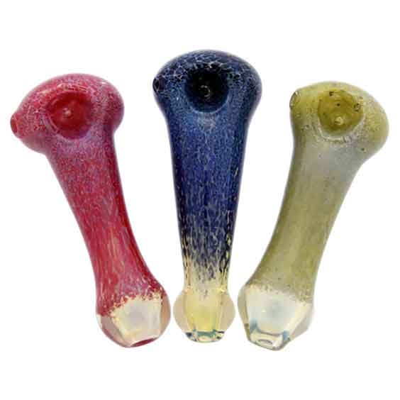 Glass Pipes 4″ Frit Tube with Marble Buy Wholesale CB Distributors
