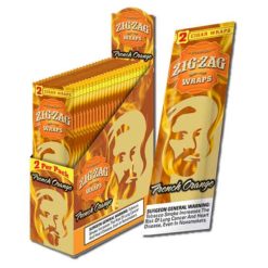 Zig Zag French Orange 2-pack Cigar Wraps