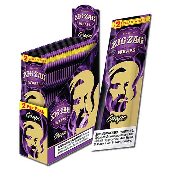 Zig Zag Grape Blunt Wraps 2-Pack - Buy Wholesale - CB Distributors