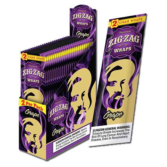 Zig Zag Grape Blunt Wraps 2Pack Buy Wholesale CB Distributors