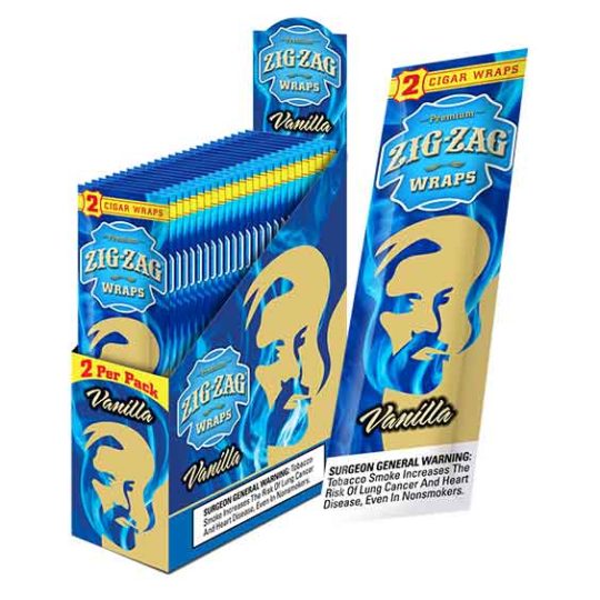 Zig Zag Vanilla 2-pack Cigar Wraps - CB Distributors, Inc.