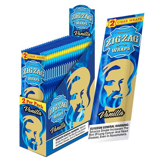 Zig Zag Vanilla 2-pack Cigar Wraps - CB Distributors, Inc.