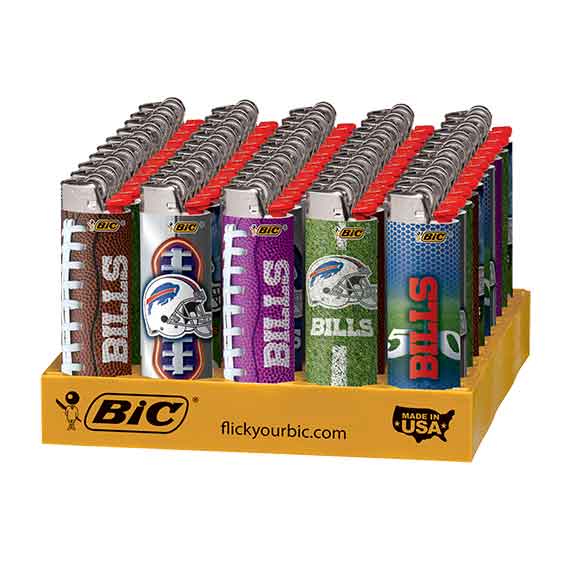 Buffalo Bills BIC Lighters 50CT/ Display CB Distributors