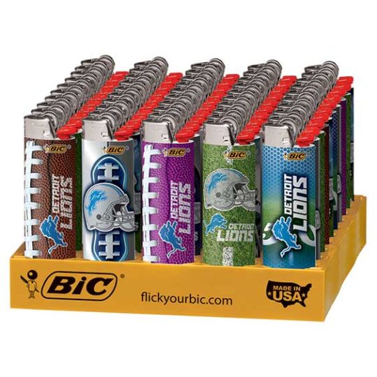 Detroit Lions BIC Lighters 50CT/ Display