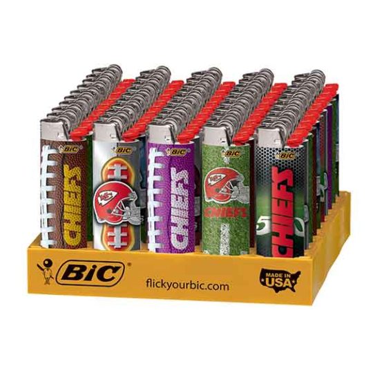 Kansas City Chiefs BIC Lighters 50CT/ Display