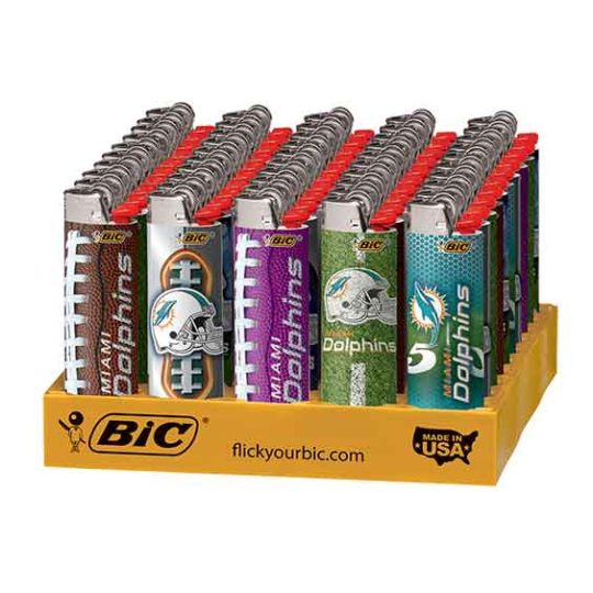 Miami Dolphins BIC Lighters 50CT/ Display