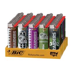 Oakland / Las Vegas Raiders BIC Lighters 50CT/ Display