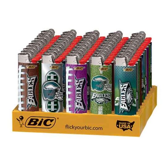 Philadelphia Eagles BIC Lighters 50CT/ Display