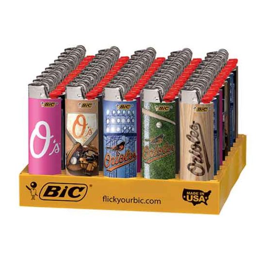 Baltimore Orioles BIC Lighters 50CT/ Display