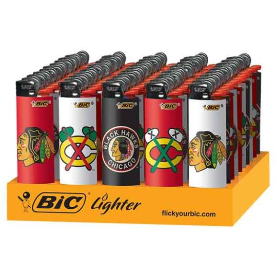 Chicago Blackhawks BIC Lighters 50CT/ Display