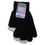 Stretchy Smart Touchscreen Black Winter Gloves