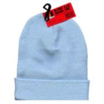 Sky Blue Nylon Winter Stocking Hats