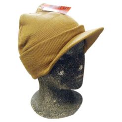 Khaki Stocking Hats with Visor Wholesale