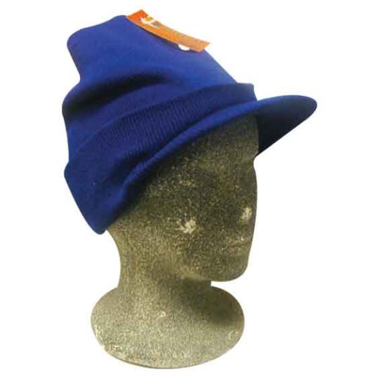 Royal Blue Stocking Hats with Visor Wholesale