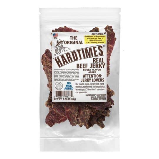 HARDTIMES ORIGINAL BEEF JERKY 2.25OZ BAGS 12/DSP 4/CS