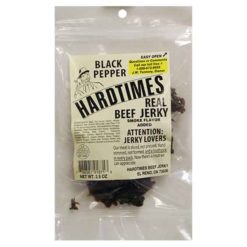 Hardtimes Black Pepper Beef Jerky 2.5oz Bags / 12 Count Display