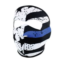 Flag Thin Blue Line Neoprene Face Mask